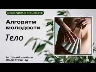 the algorithm of youth. body. olga turbin